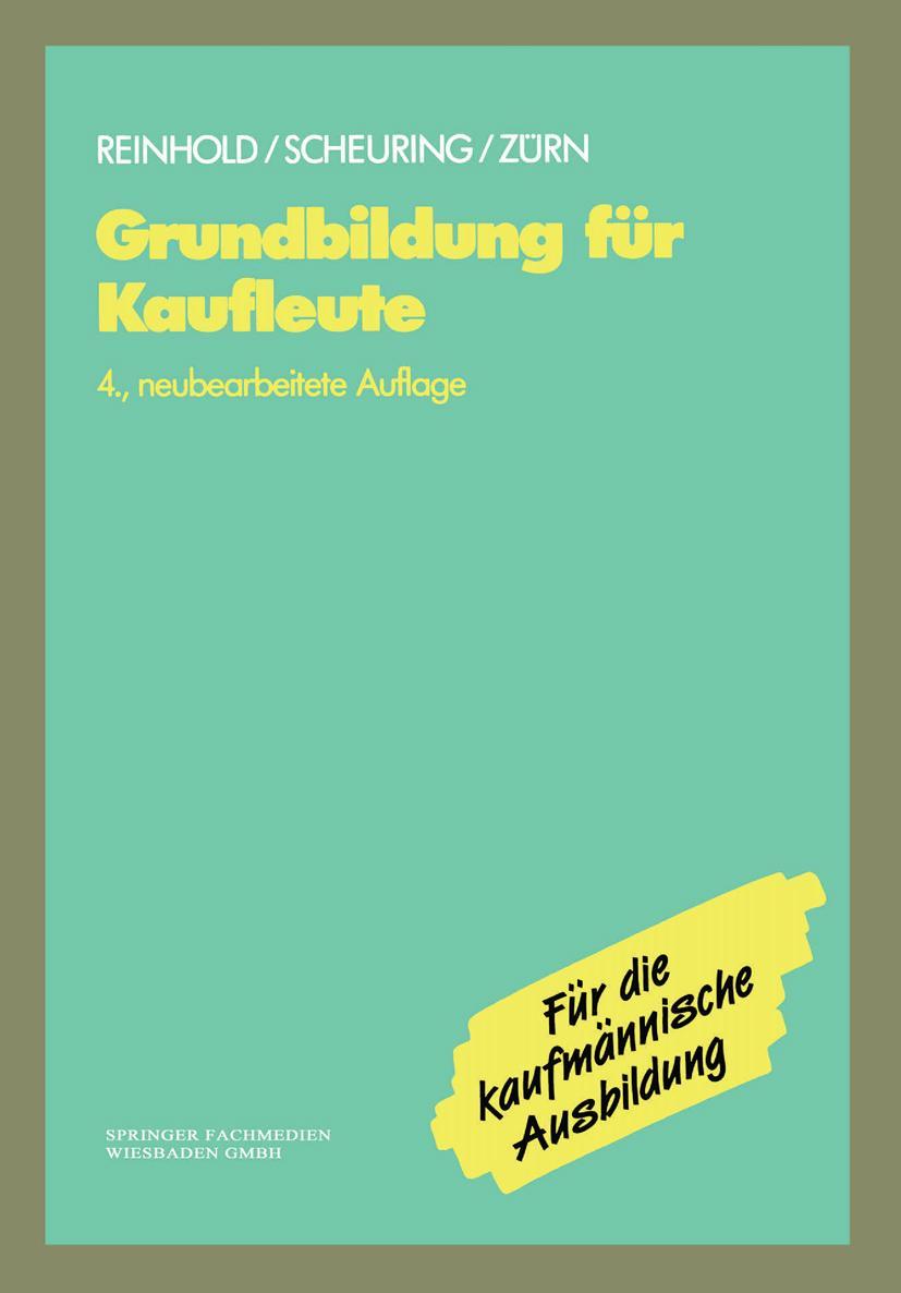 Vorderes Coverbild Grundbildung für Kaufleute