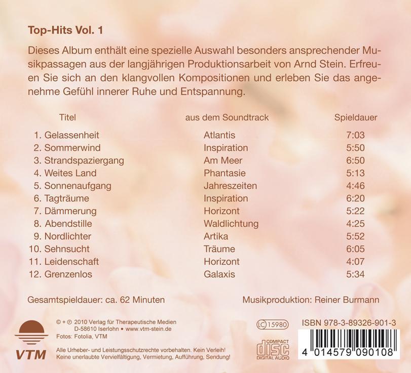 Rückseitencover Top-Hits zum Entspannen 1. CD