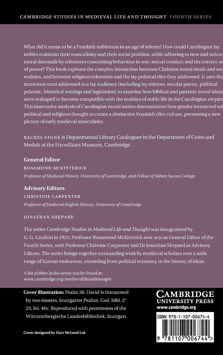 Rückseitencover Morality and Masculinity in the Carolingian Empire