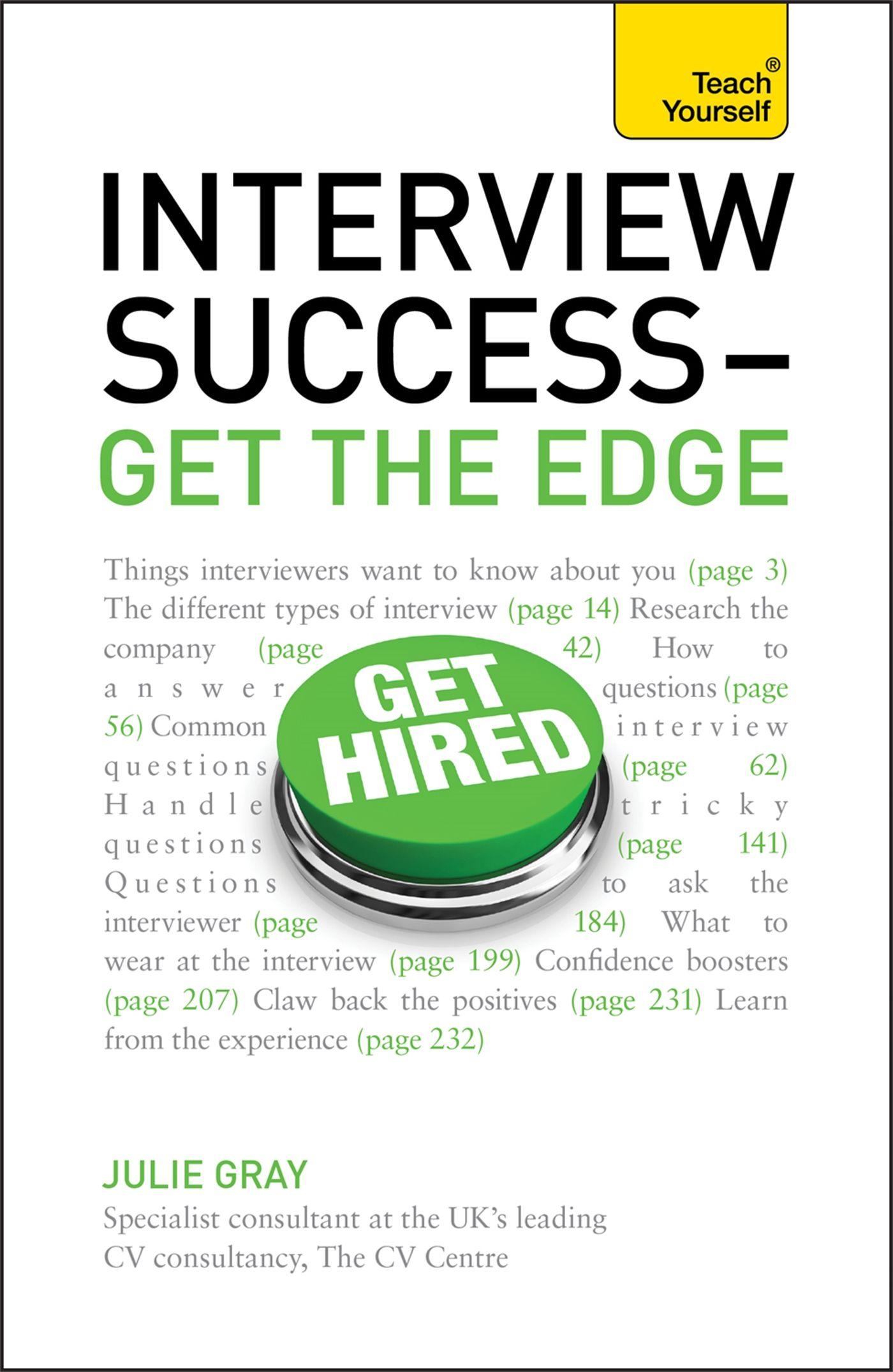 Vorderes Coverbild Interview Success - Get the Edge