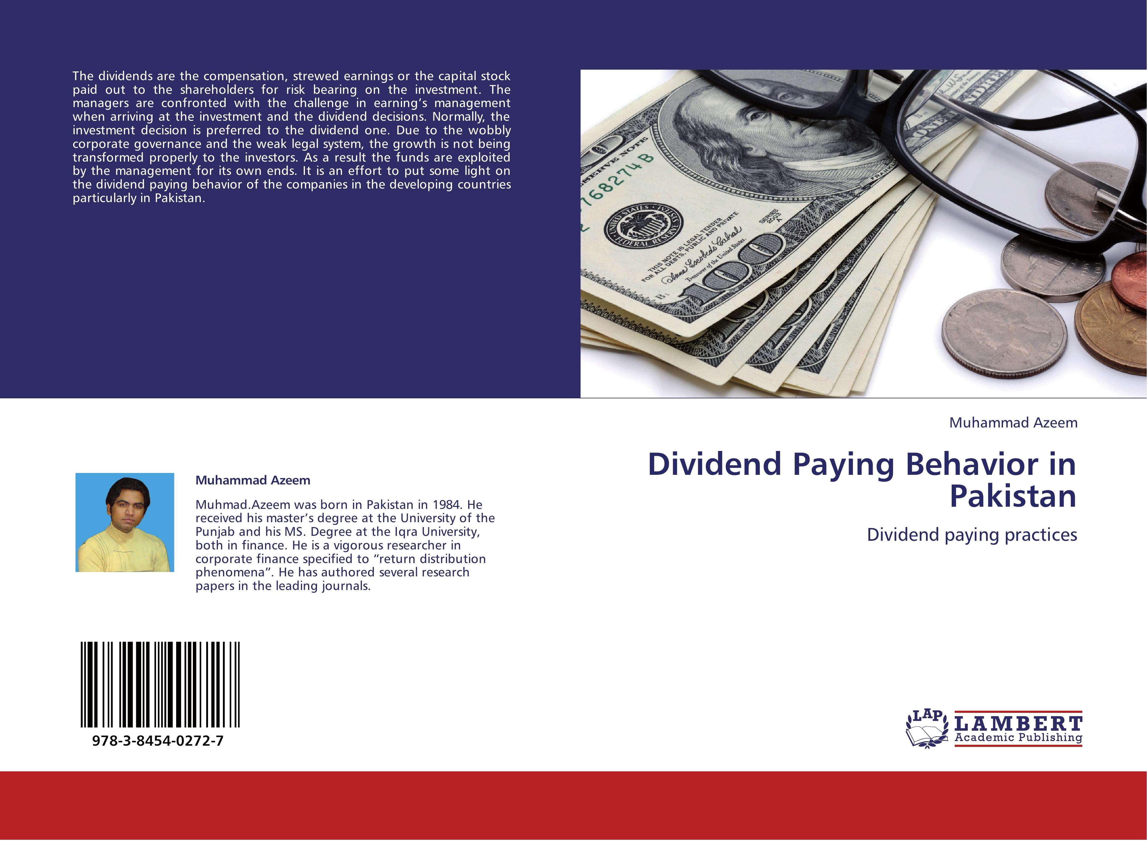 Vorderes Coverbild Dividend Paying Behavior in Pakistan