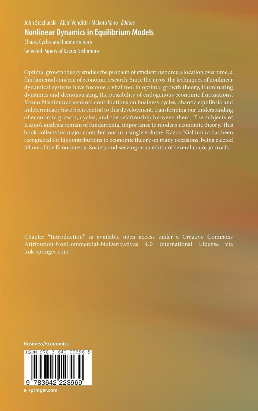 Rückseitencover Nonlinear Dynamics in Equilibrium Models
