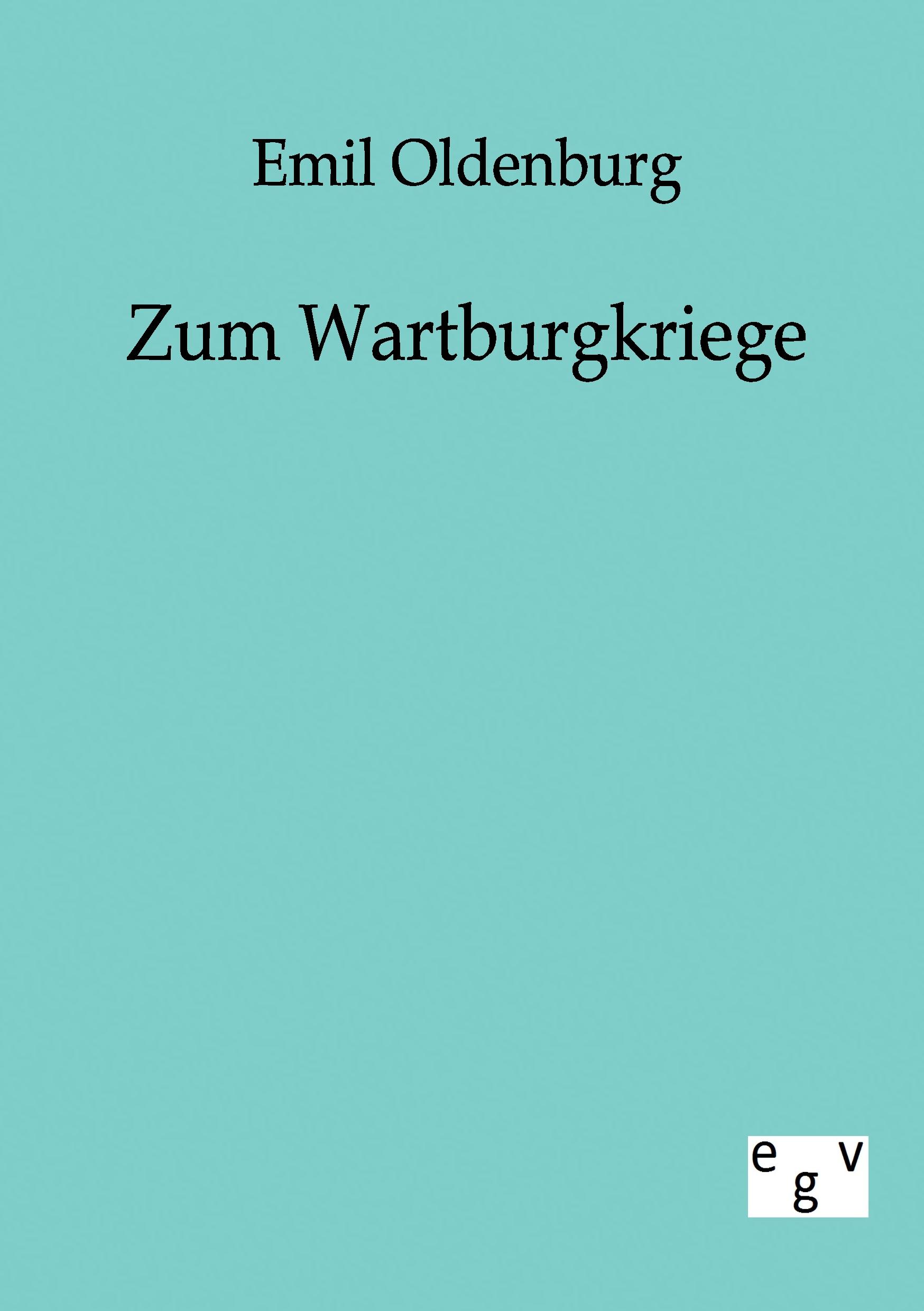 Vorderes Coverbild Zum Wartburgkriege