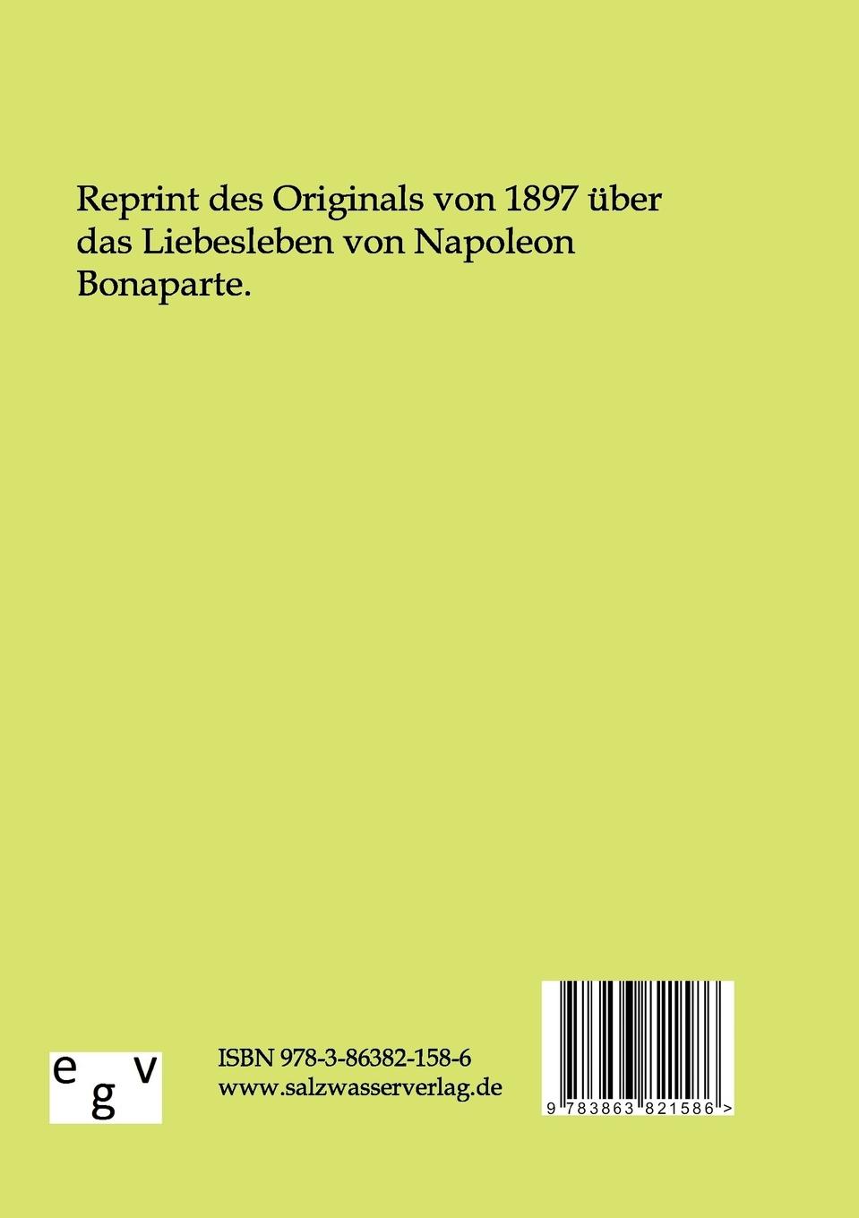 Rückseitencover Das Liebesleben Napoleon I.