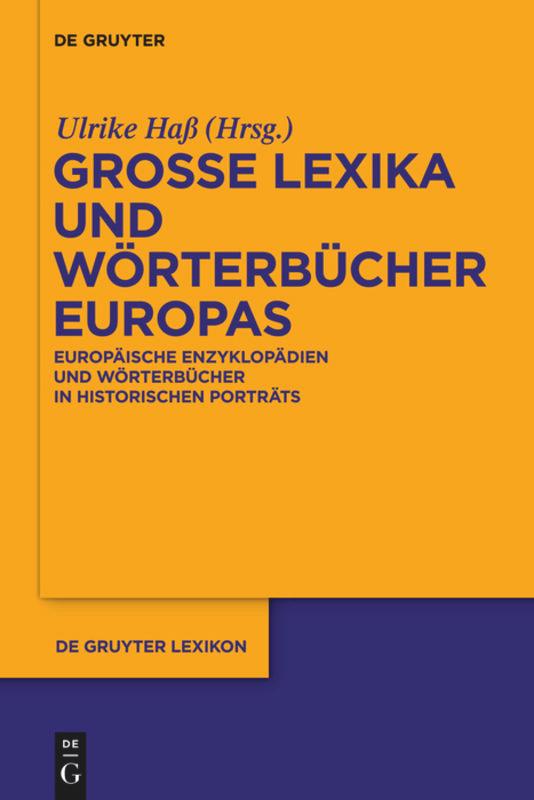 Vorderes Coverbild Große Lexika und Wörterbücher Europas
