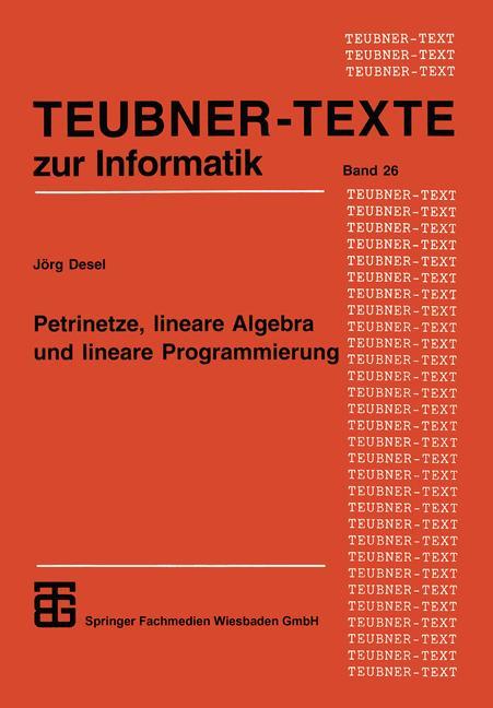 Vorderes Coverbild Petrinetze, lineare Algebra und lineare Programmierung