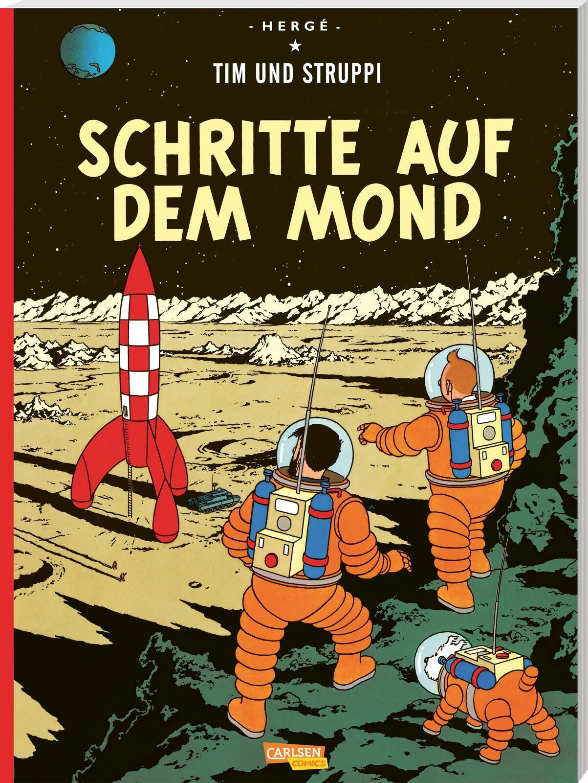 Vorderes Coverbild Tim und Struppi 16. Schritte auf dem Mond