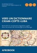 Vorderes Coverbild VERS UN DICTIONNAIRE CIKAM-COPTE-LUBA