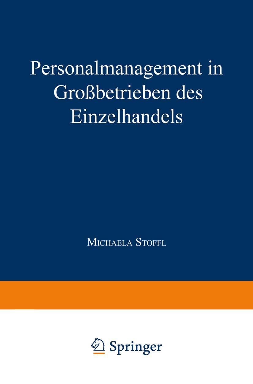 Vorderes Coverbild Personalmanagement in Großbetrieben des Einzelhandels