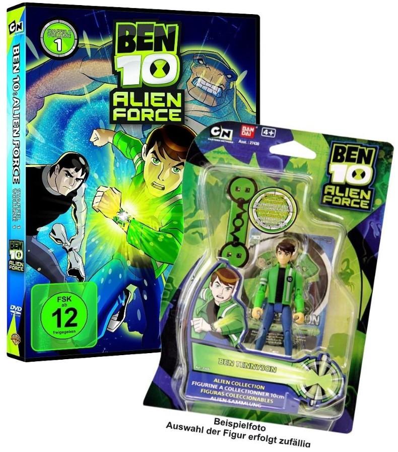 Vorderes Coverbild Ben 10 Alien Force - Staffel 1 / Vol. 1 inkl. Bandai Actionfigur