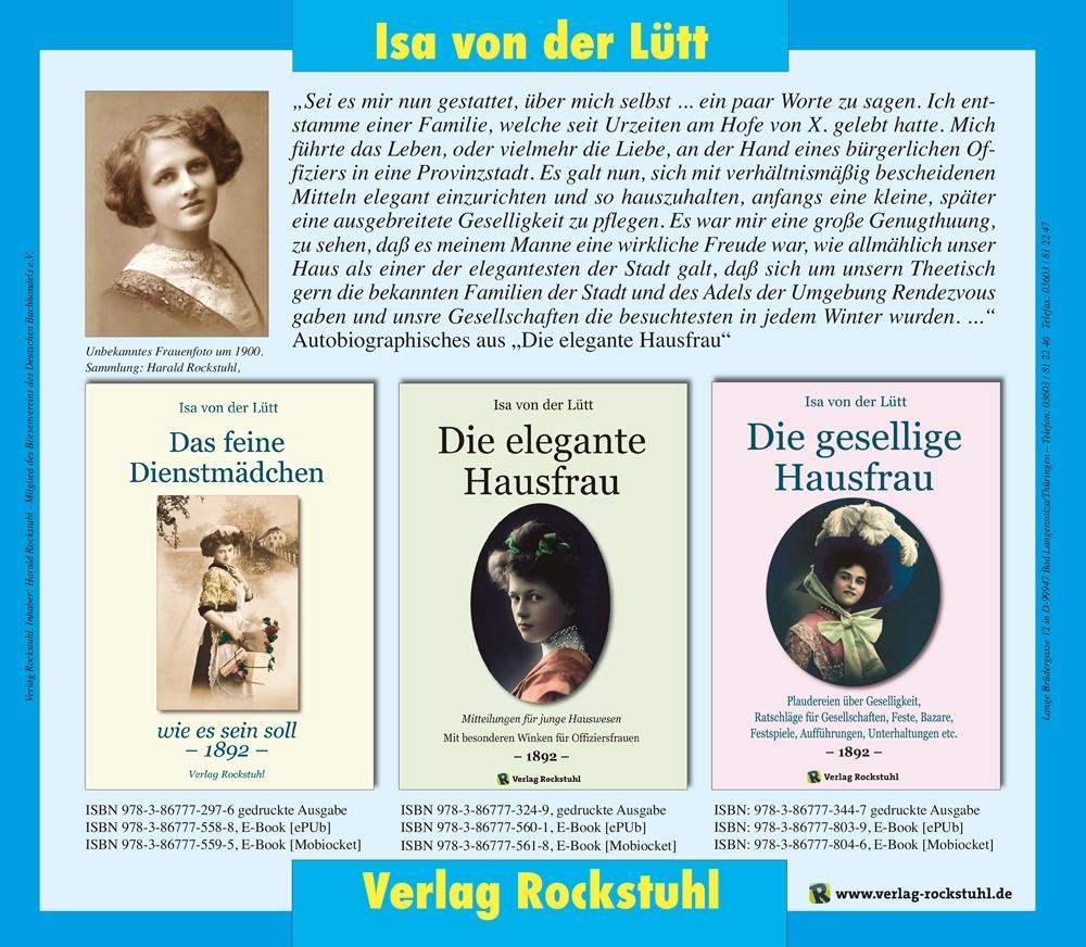Beispielinhalt (Bild) Das feine Dienstmädchen wie es sein soll. 1892
