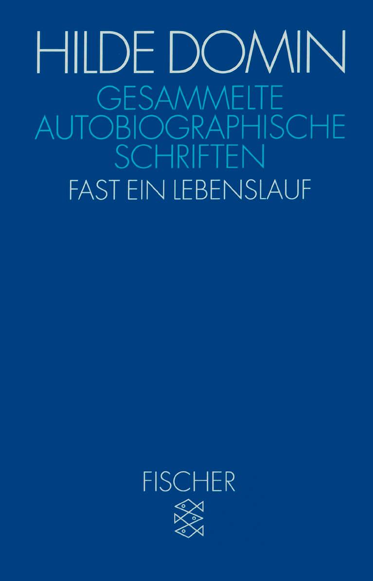 Vorderes Coverbild Gesammelte autobiographische Schriften