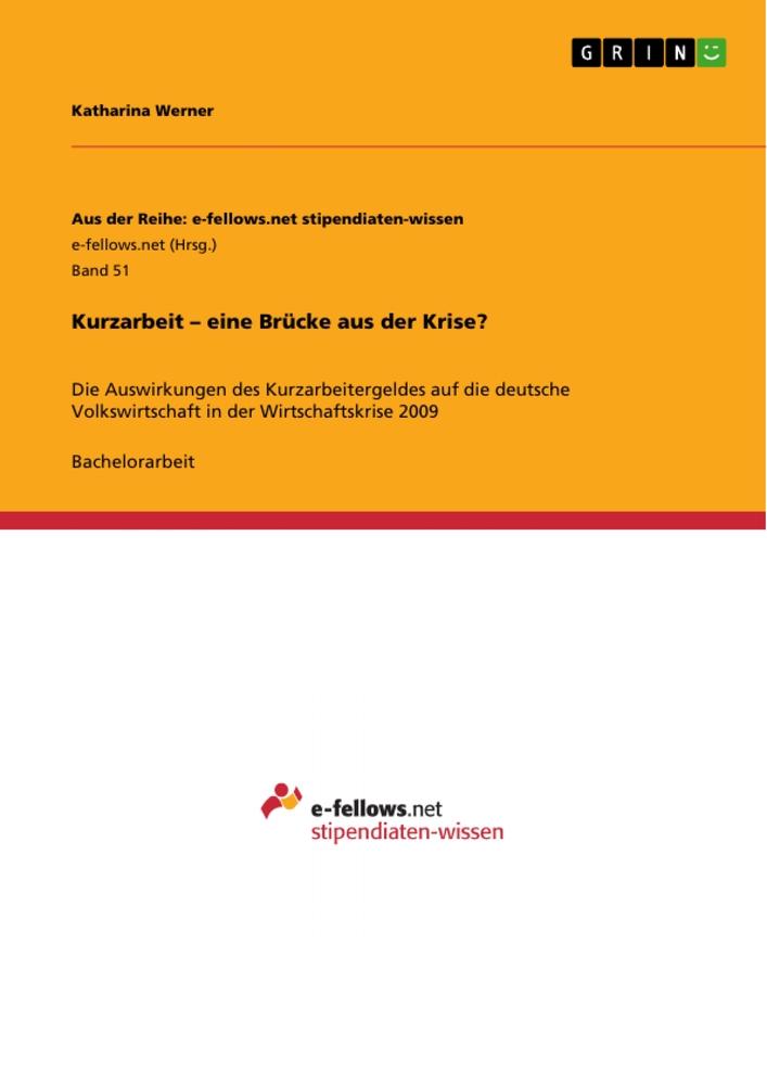 Vorderes Coverbild Kurzarbeit - eine Brücke aus der Krise?