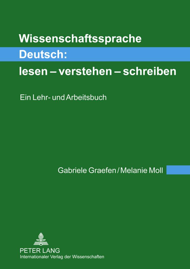 Vorderes Coverbild Wissenschaftssprache Deutsch: lesen - verstehen - schreiben