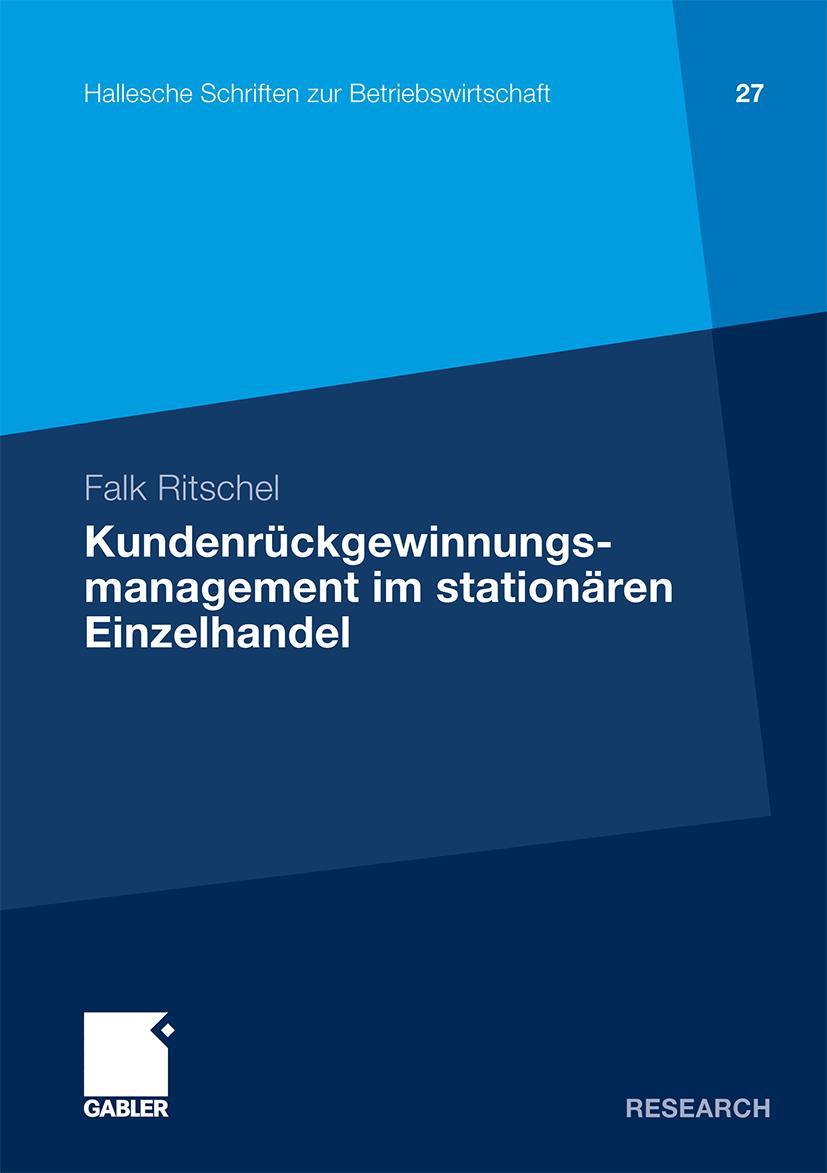 Vorderes Coverbild Kundenrückgewinnungsmanagement im stationären Einzelhandel