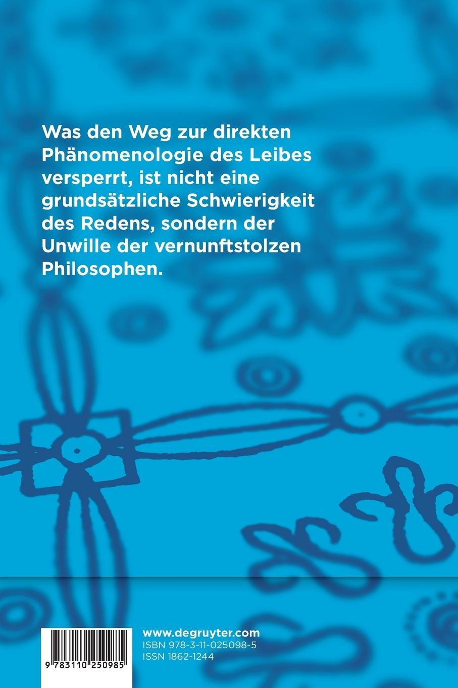 Rückseitencover Der Leib
