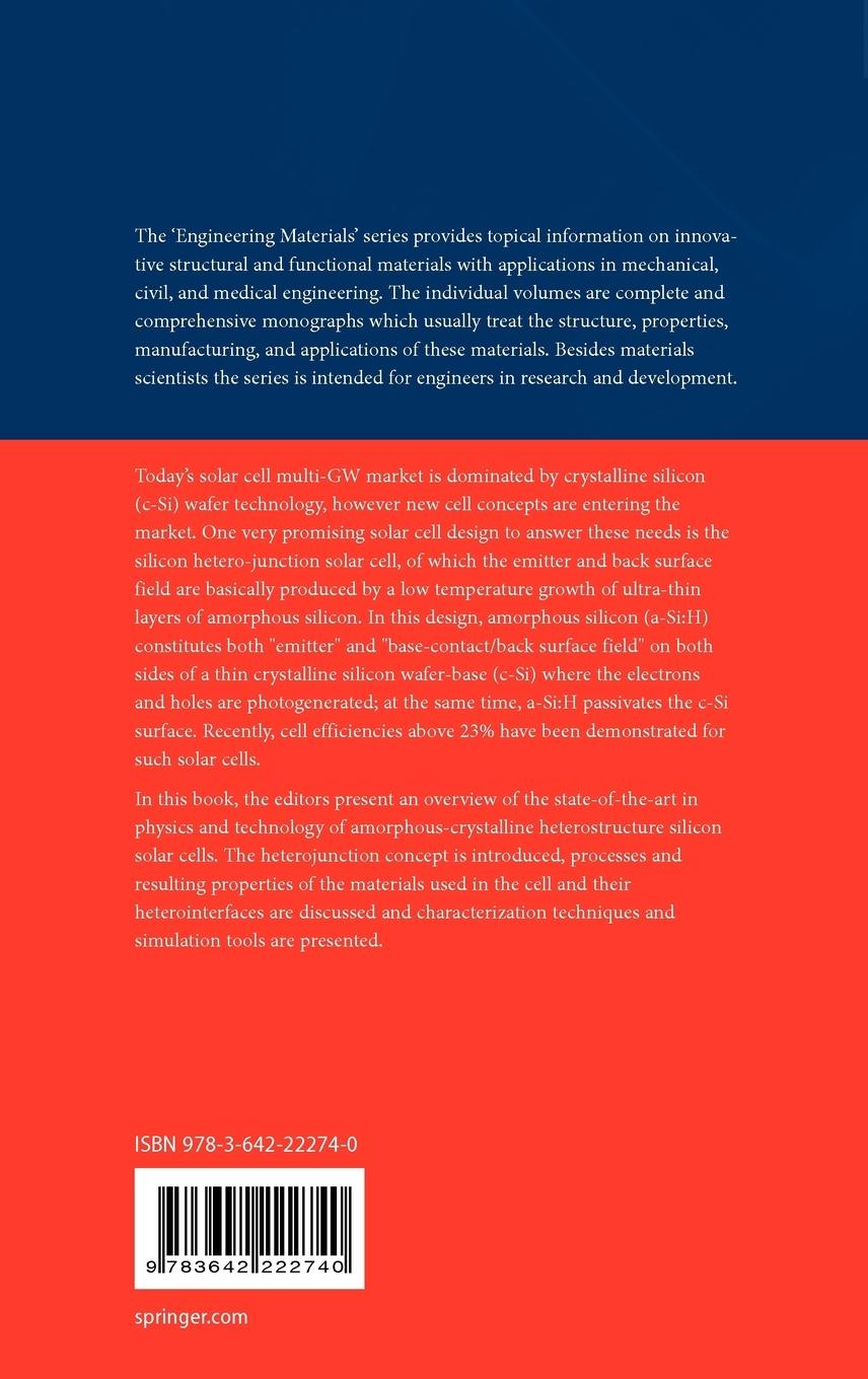 Rückseitencover Physics and Technology of Amorphous-Crystalline Heterostructure Silicon Solar Cells