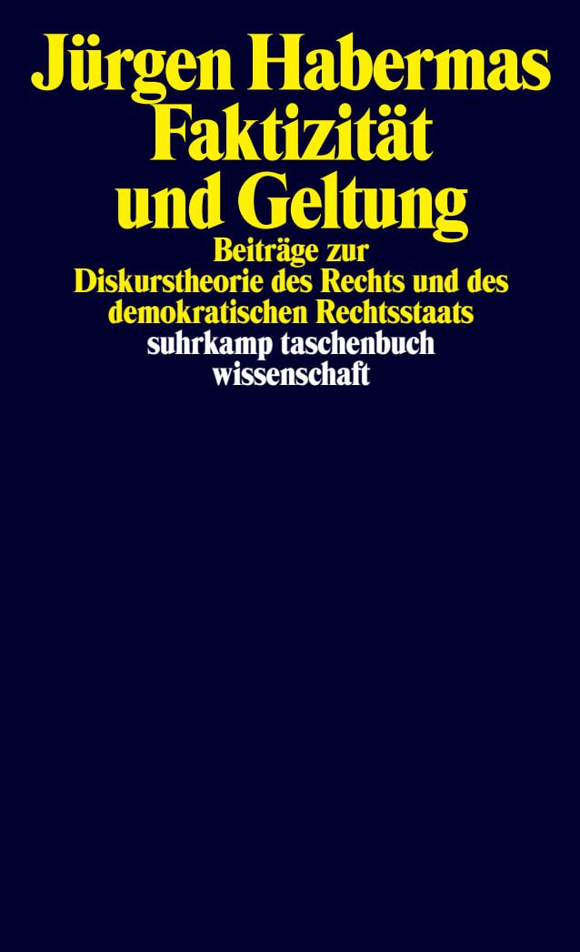 Vorderes Coverbild Faktizität und Geltung