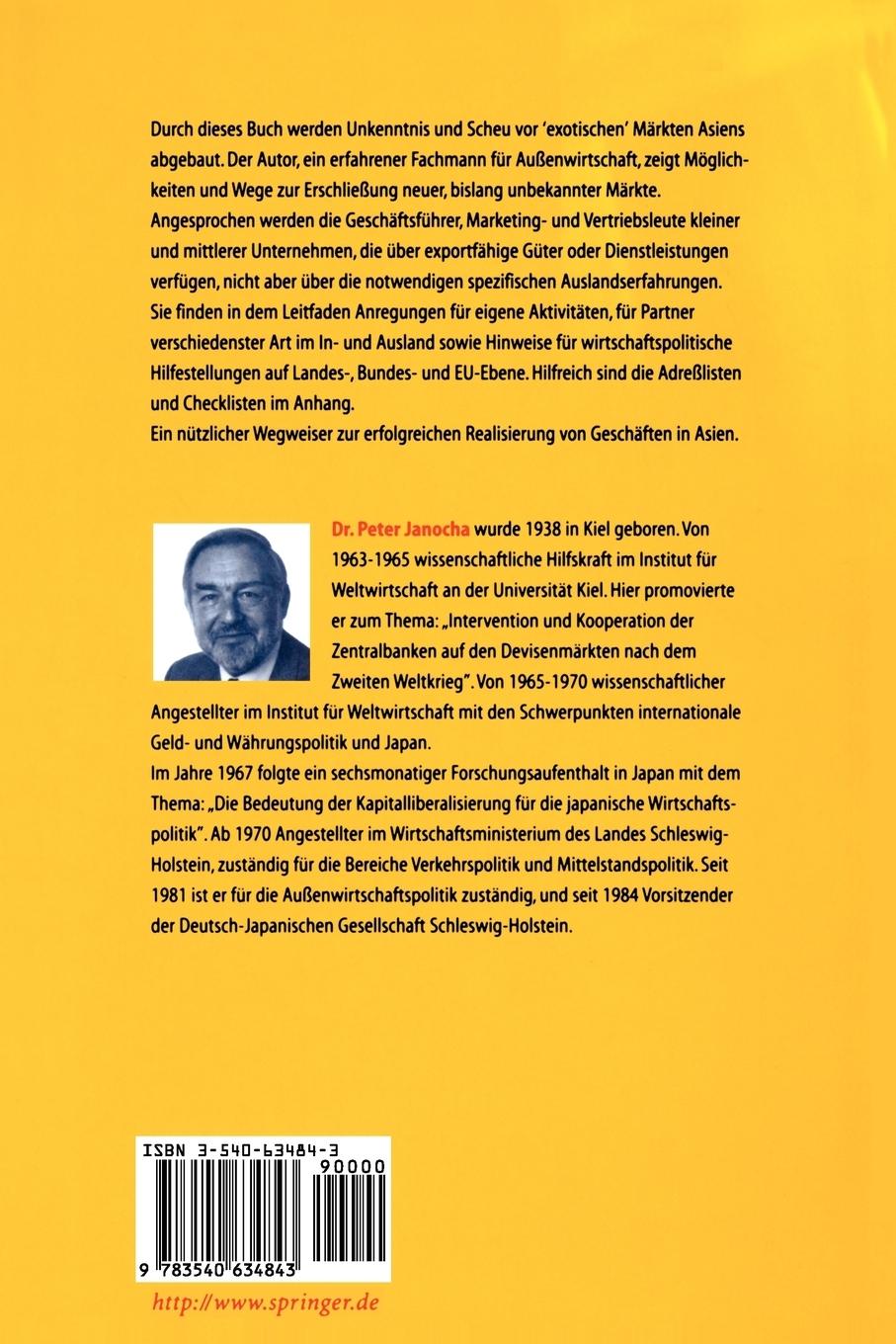 Rückseitencover Asiens Märkte erfolgreich erschließen