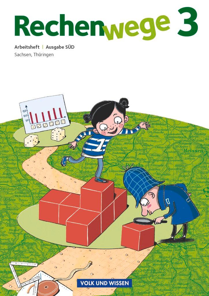Vorderes Coverbild Rechenwege 3. Schuljahr. Arbeitsheft Süd