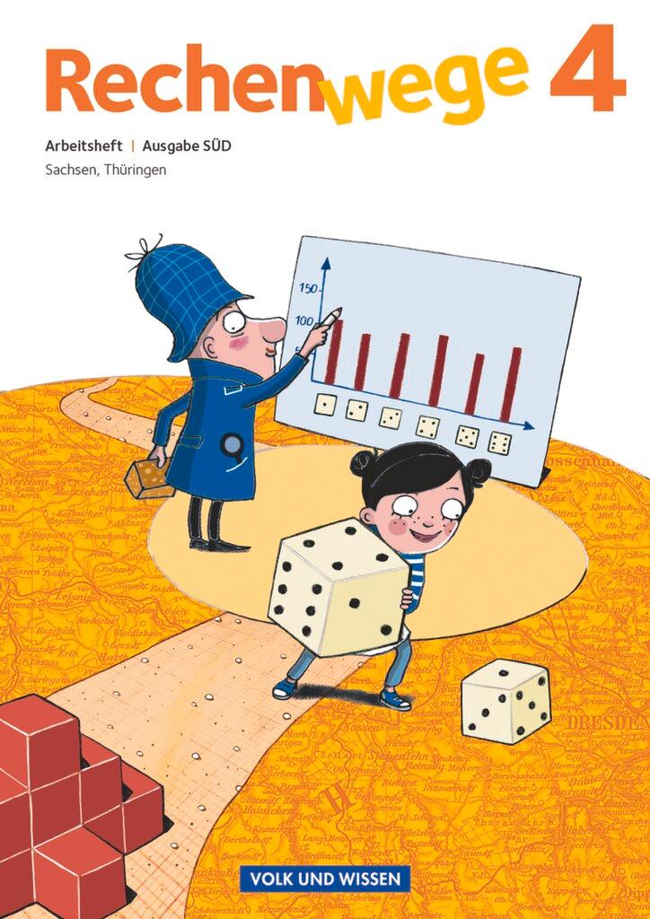 Vorderes Coverbild Rechenwege 4. Schuljahr. Arbeitsheft. Süd