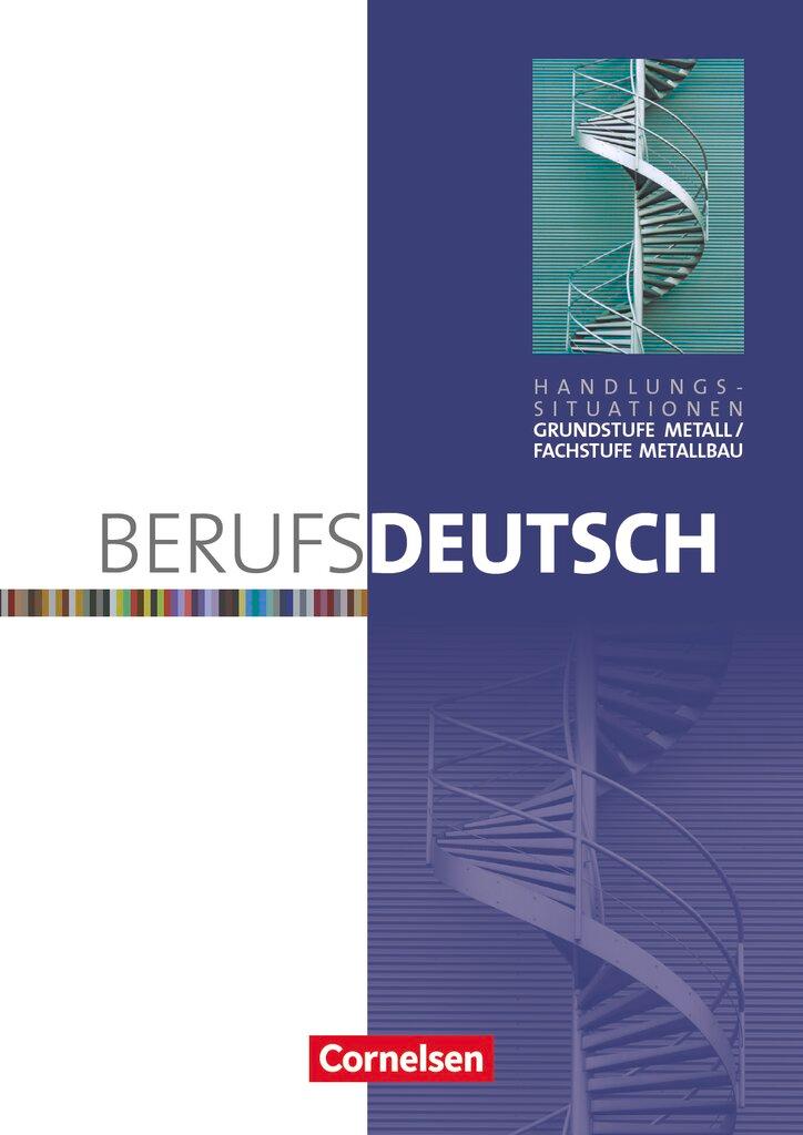 Vorderes Coverbild Berufsdeutsch Grundstufe Metall / Fachstufe Metallbau