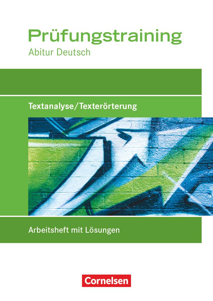 Vorderes Coverbild Deutschbuch Prüfungstraining Textanalyse / Texterörterung