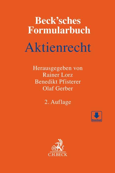Vorderes Coverbild Beck'sches Formularbuch Aktienrecht