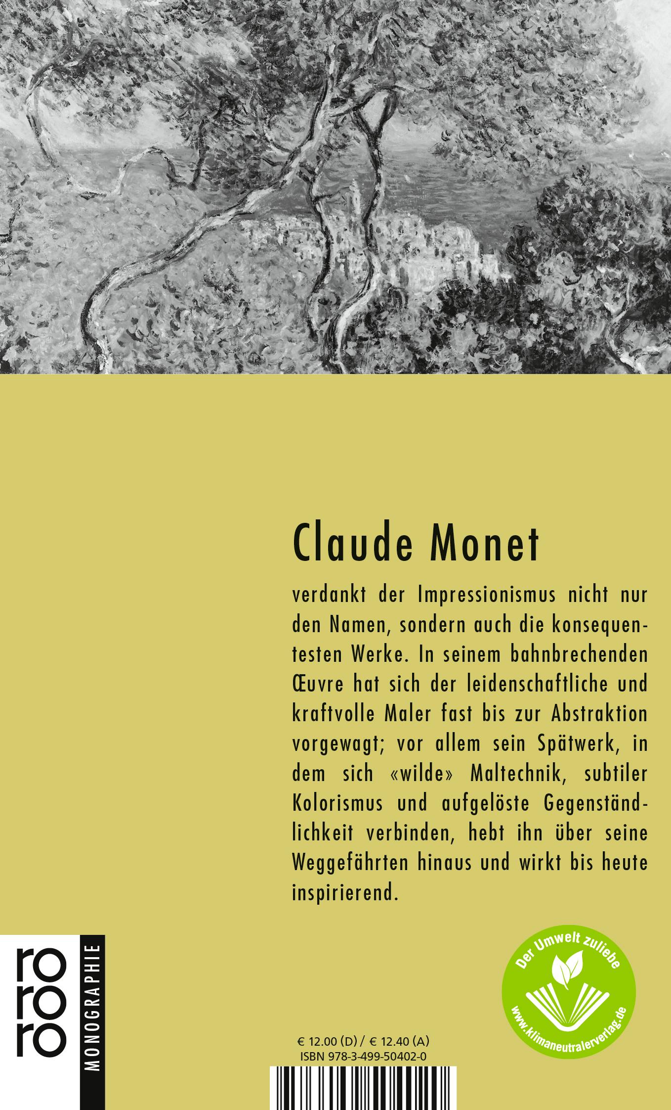 Rückseitencover Claude Monet