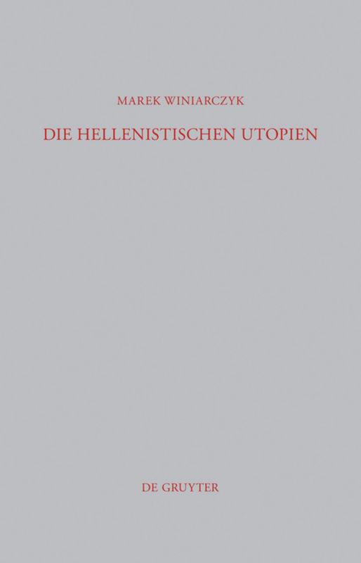 Vorderes Coverbild Die hellenistischen Utopien