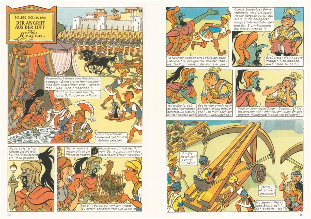 Beispielinhalt (Bild) Die Digedags. Römer-Serie 02. Verschwörung in Rom