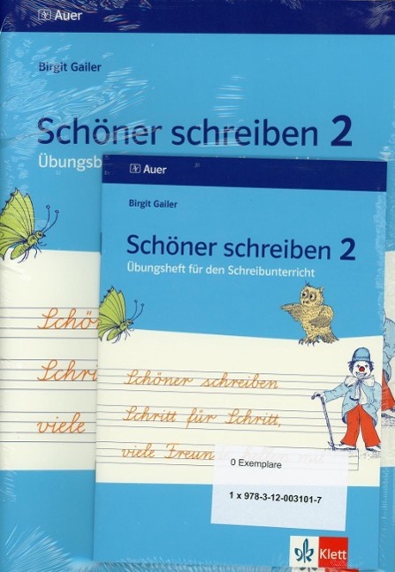 Vorderes Coverbild Schöner schreiben Schritt für Schritt, viele Freunde helfen mit. inkl. Übungsheft, 2. Jahrgangsstufe - Lateinische Ausgangsschrift