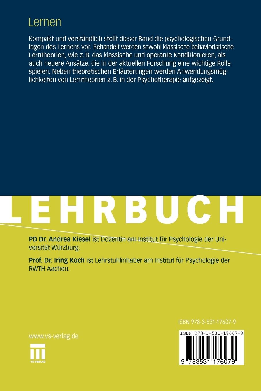 Rückseitencover Lernen