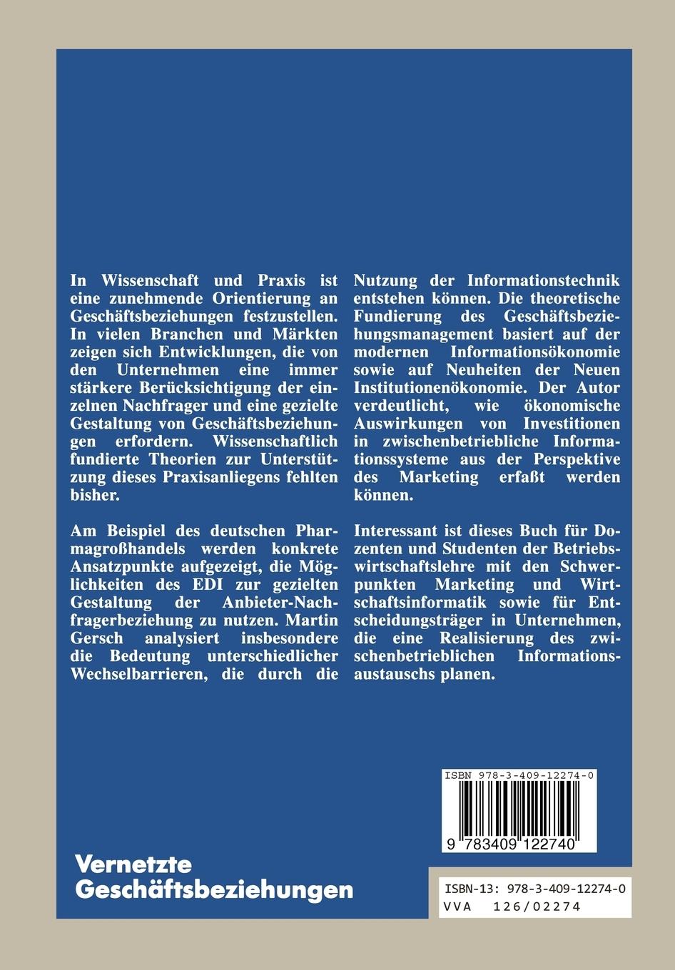 Rückseitencover Vernetzte Geschäftsbeziehungen