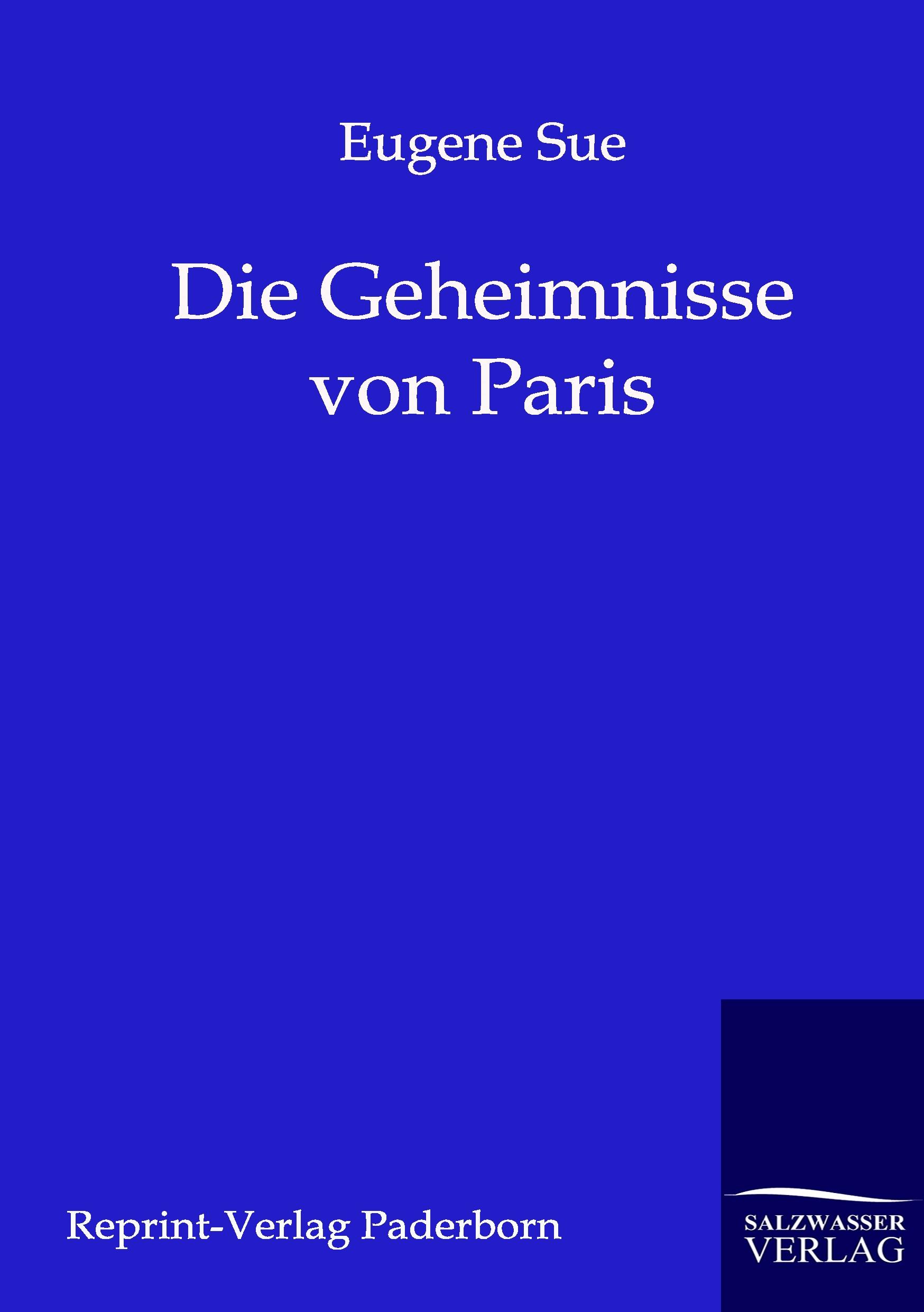 Vorderes Coverbild Die Geheimnisse von Paris