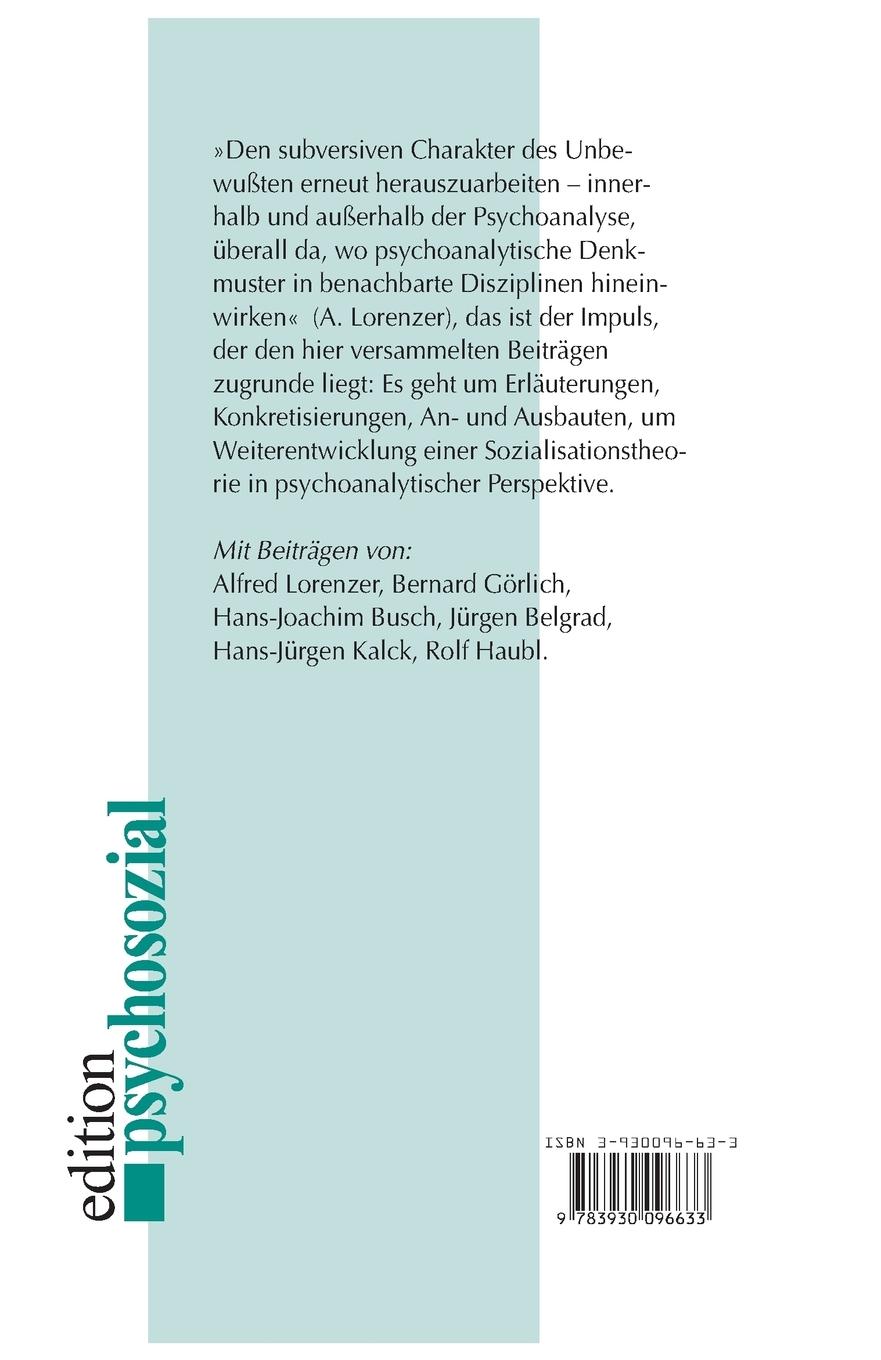 Rückseitencover Sprache, Szene, Unbewußtes