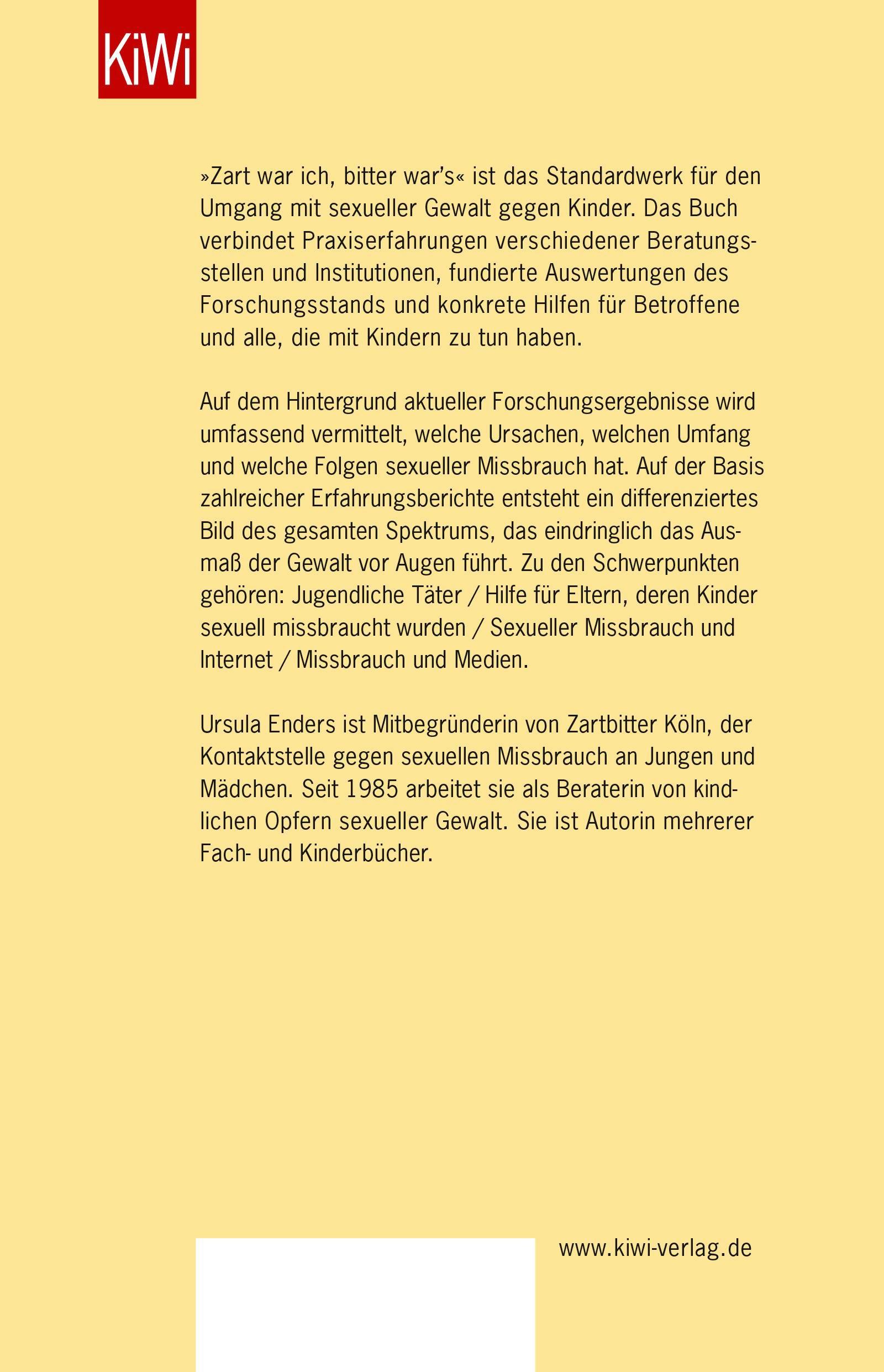 Rückseitencover Zart war ich, bitter war's