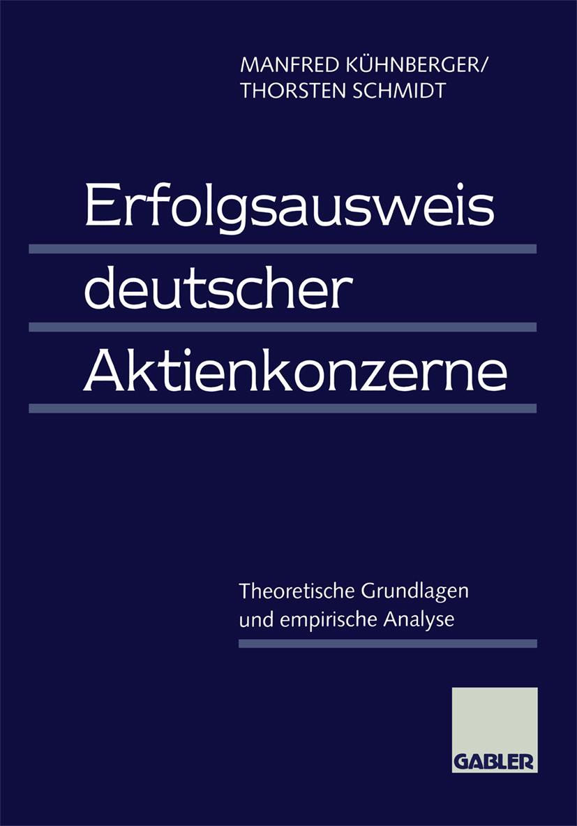Vorderes Coverbild Erfolgsausweis deutscher Aktienkonzerne