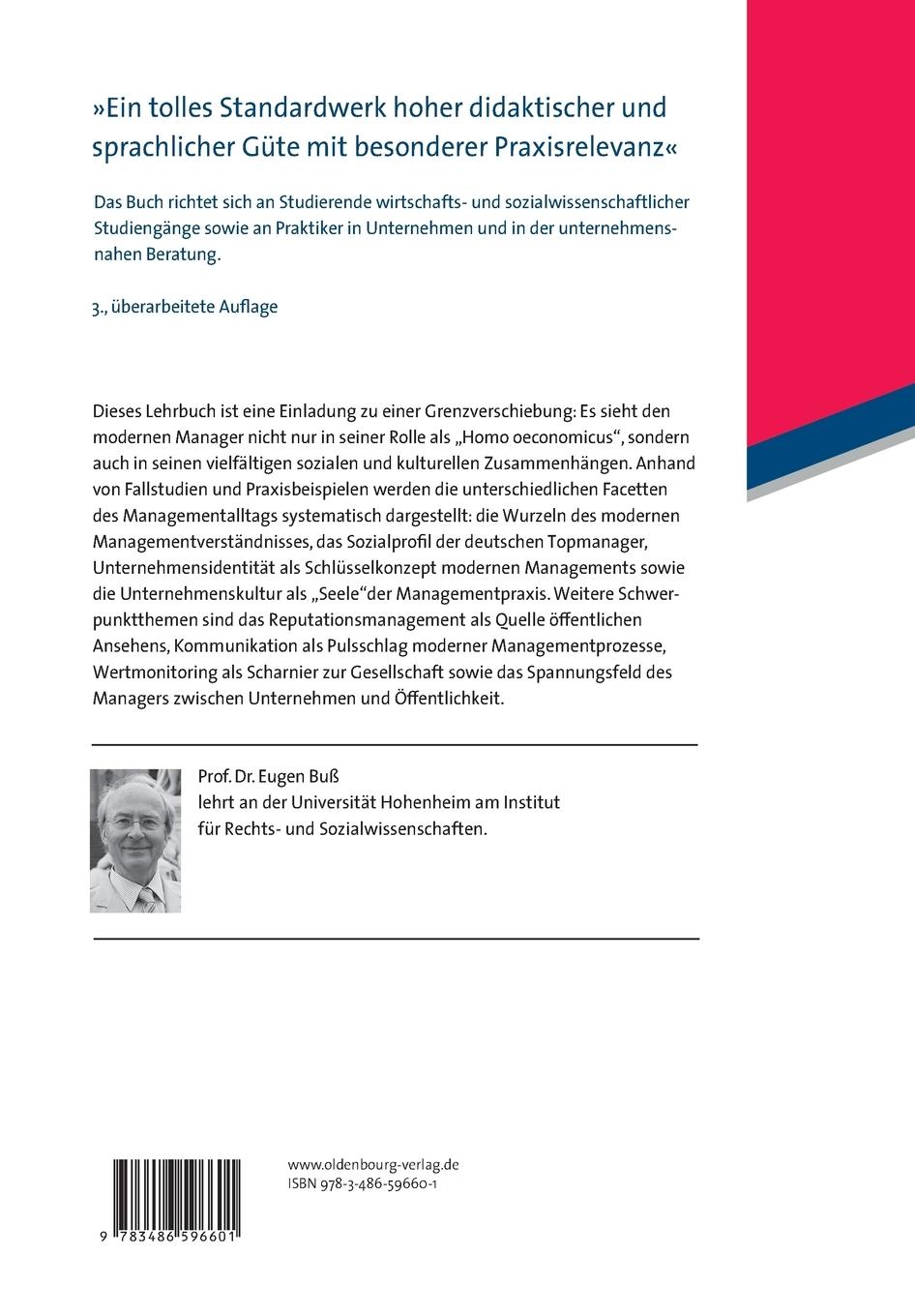 Rückseitencover Managementsoziologie