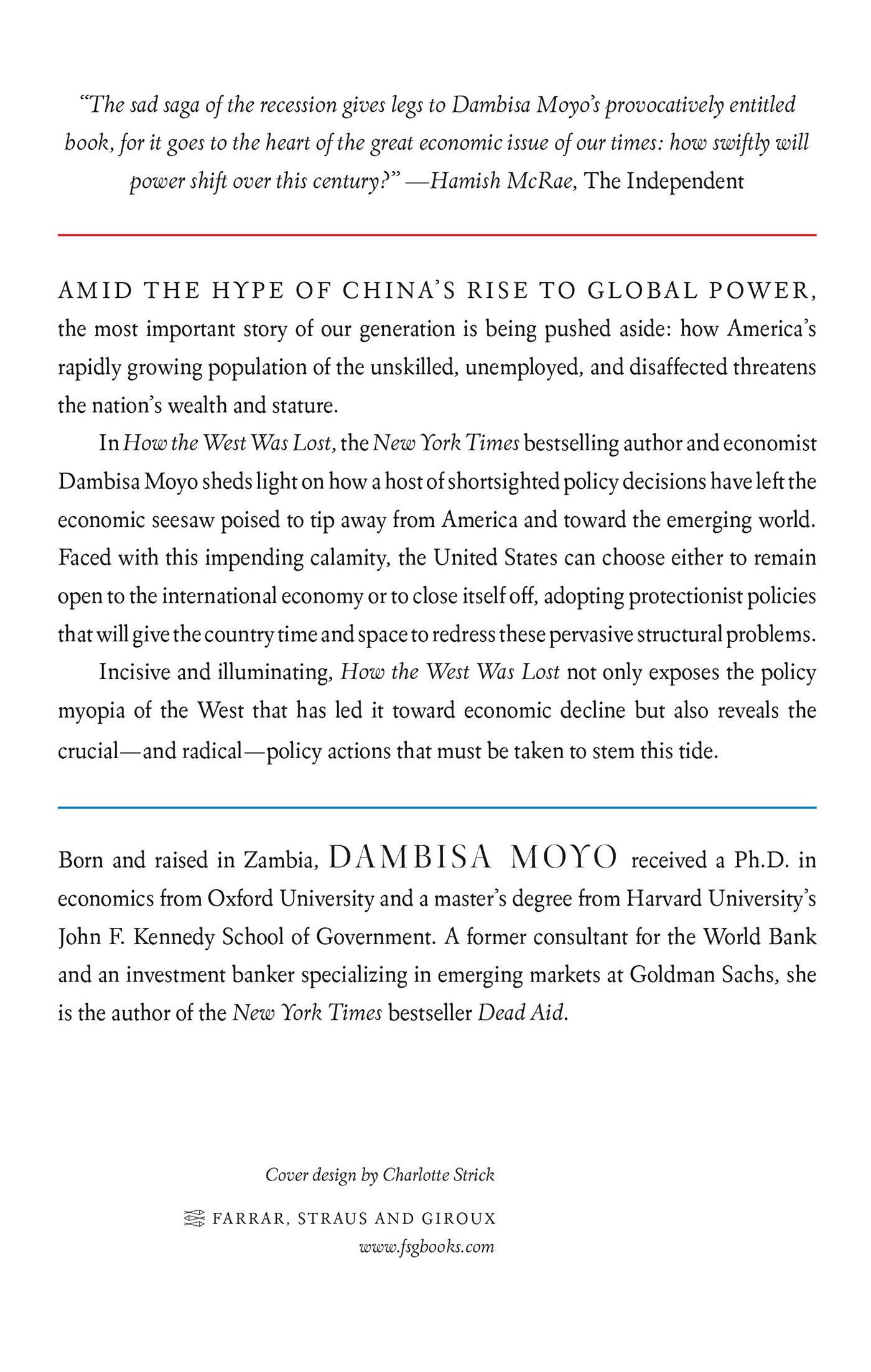 Rückseitencover How the West was Lost