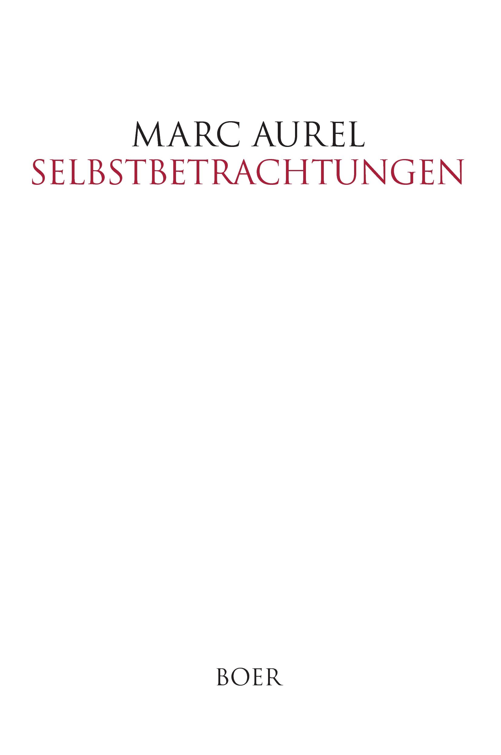 Vorderes Coverbild Selbstbetrachtungen