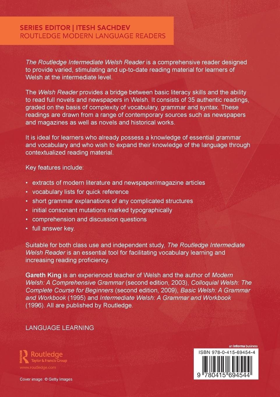 Rückseitencover The Routledge Intermediate Welsh Reader
