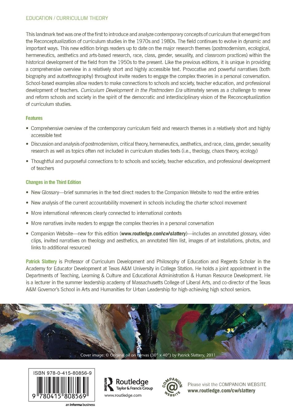 Rückseitencover Curriculum Development in the Postmodern Era