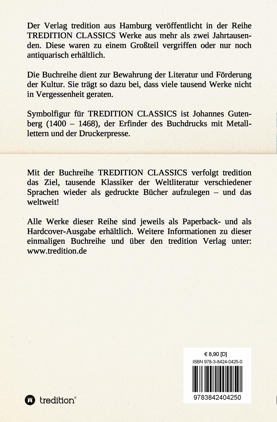 Rückseitencover Toulets Heirat