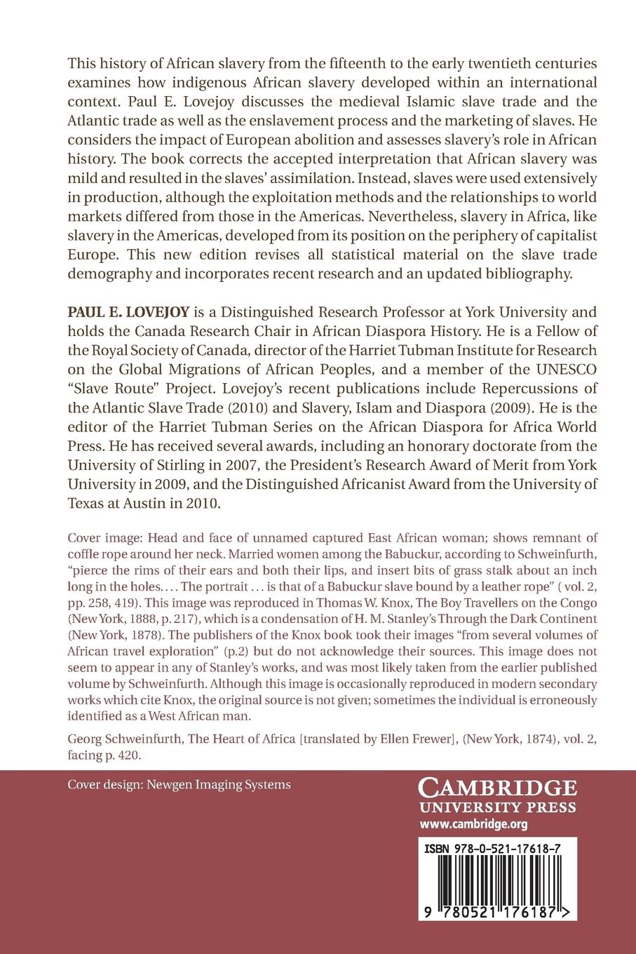 Rückseitencover Transformations in Slavery