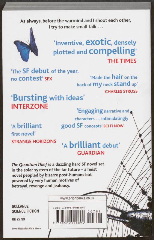 Rückseitencover The Quantum Thief