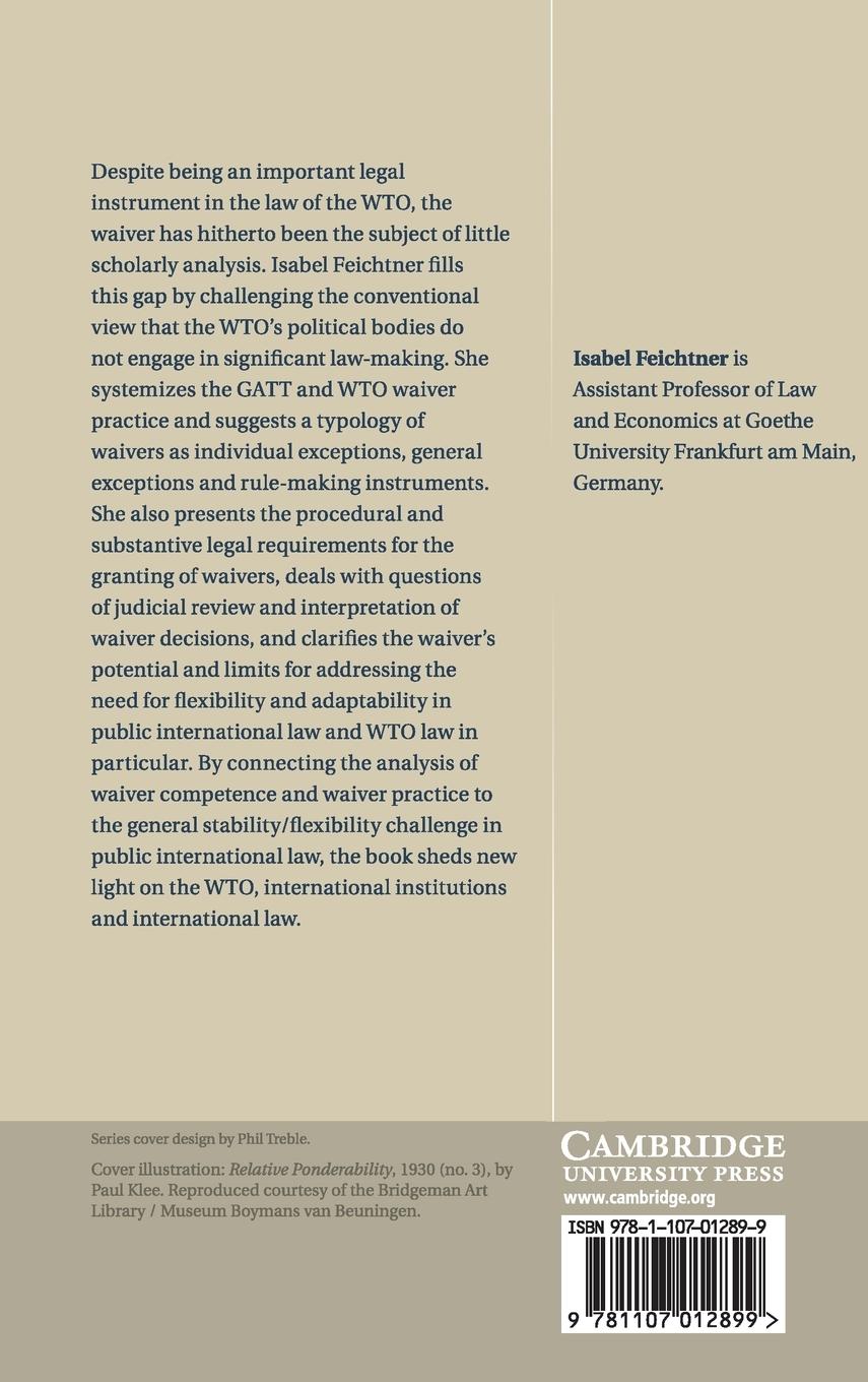 Rückseitencover The Law and Politics of WTO Waivers