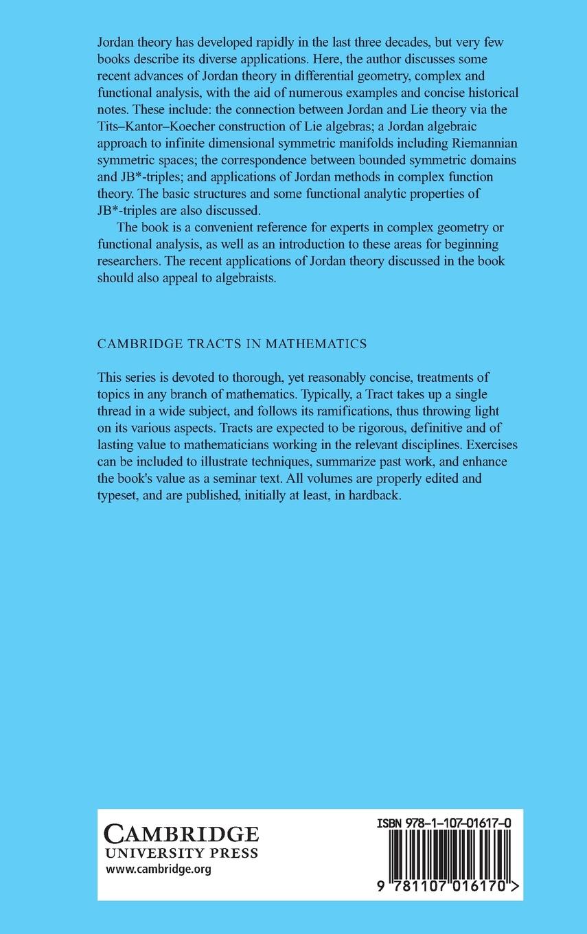 Rückseitencover Jordan Structures in Geometry and Analysis