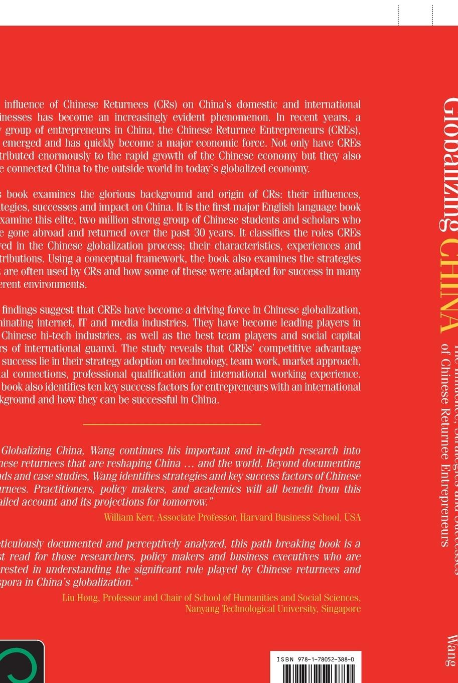 Rückseitencover Globalizing China