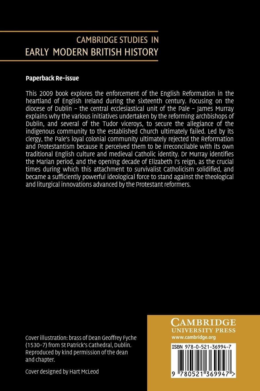 Rückseitencover Enforcing the English Reformation in Ireland